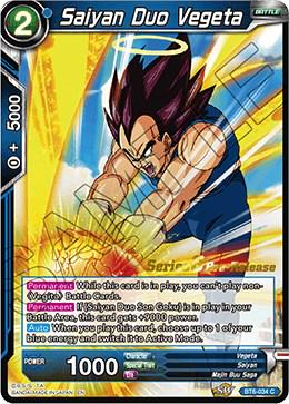 Saiyan Duo Vegeta BT6-034_PR Dragon Ball Super Series 6 Pre-Release Promos