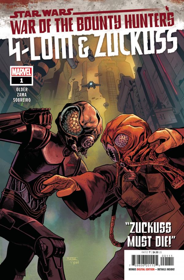 Star Wars: War Of The Bounty Hunters - 4-LOM & Zuckuss #1 (2021) Comic Books Star Wars: War of the Bounty Hunters