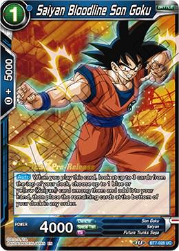 Saiyan Bloodline Son Goku BT7-028_PR Dragon Ball Super Series 7 Pre-Release Promos