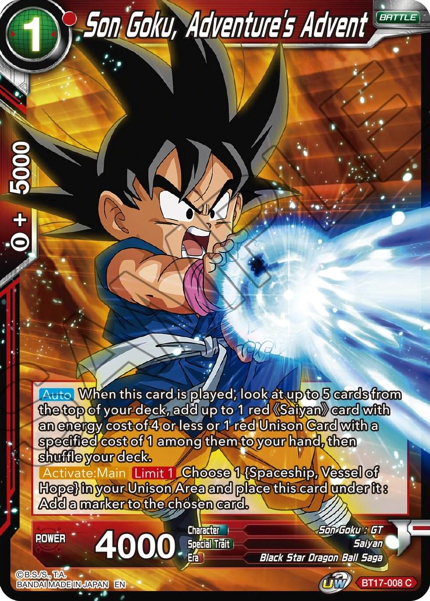 Son Goku, Adventure's Advent [Foil] BT17-008 Dragon Ball Super Ultimate Squad