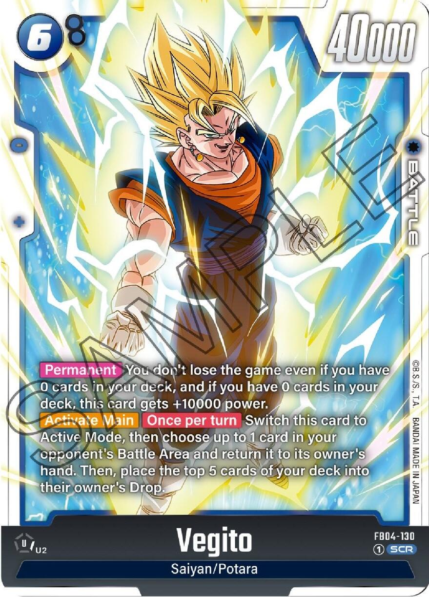 Vegito FB04-130 Dragon Ball Fusion World Ultra Limit