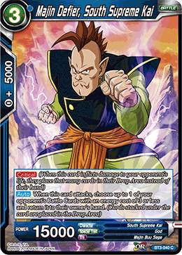 Majin Defier, South Supreme Kai BT3-040 Dragon Ball Super Cross Worlds