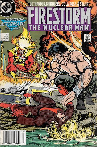 Firestorm [Newsstand] #81 (1989) Comic Books Firestorm