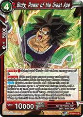 Broly, Power of the Great Ape [Foil] BT11-016 Dragon Ball Super Vermilion Bloodline Prices