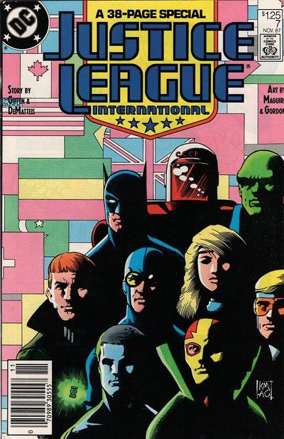 Justice League International [Newsstand] #7 (1987) Comic Books Justice League International