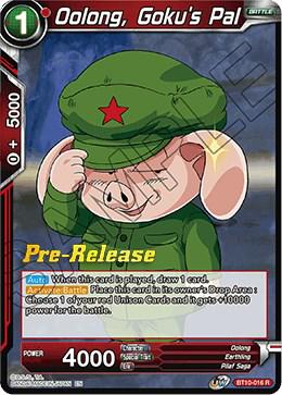 Oolong, Goku's Pal BT10-016 Dragon Ball Super Rise of the Unison Warrior: Pre-Release Promos