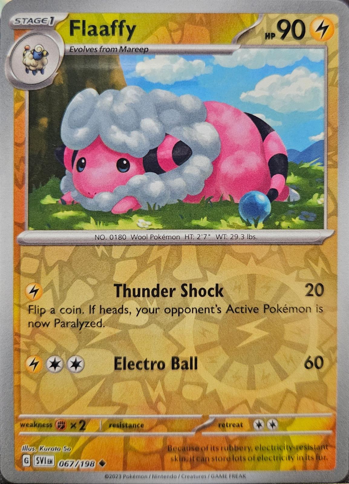 Flaaffy [Reverse Holo] #67 Pokemon Scarlet & Violet