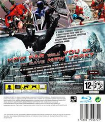 Back Cover | Spiderman: Web of Shadows PAL Playstation 3