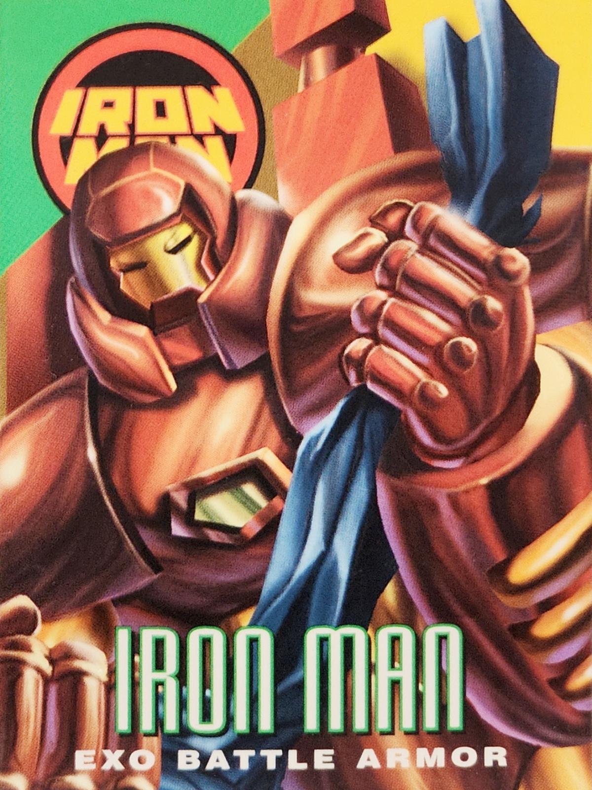 Iron Man [Exo Battle Armor] #79 Marvel 1996 Fleer Vision