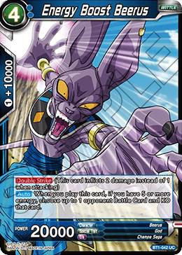 Energy Boost Beerus BT1-042 Dragon Ball Super Galactic Battle