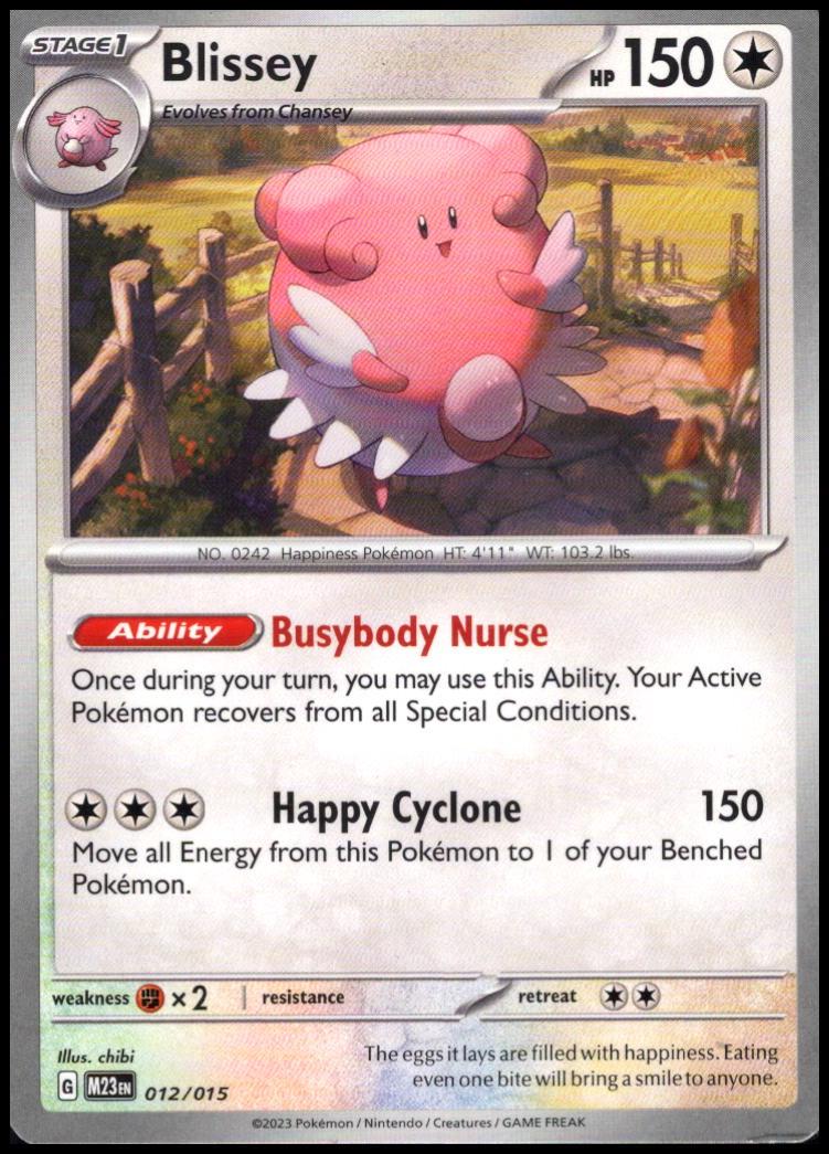 Blissey #12 Pokemon McDonalds 2023