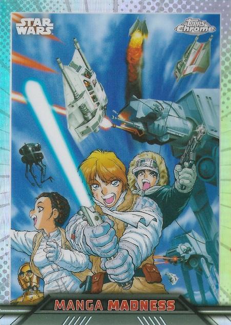 Princess Leia / Luke Skywalker / Han Solo / AT-AT #MM-1 Star Wars 2023 Topps Chrome Manga Madness