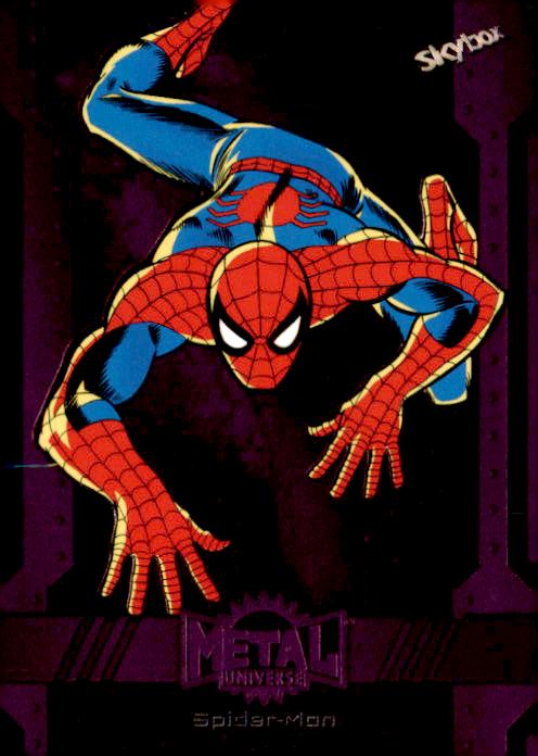 Spider-Man [Purple FX] #114 2024 SkyBox Metal Universe Avengers