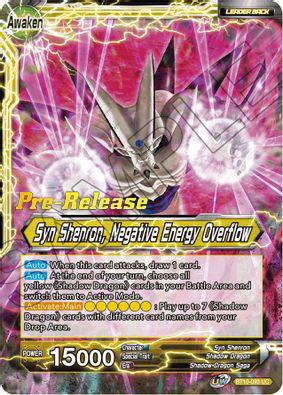 Syn Shenron // Syn Shenron, Negative Energy Overflow BT10-093 Dragon Ball Super Rise of the Unison Warrior: Pre-Release Promos