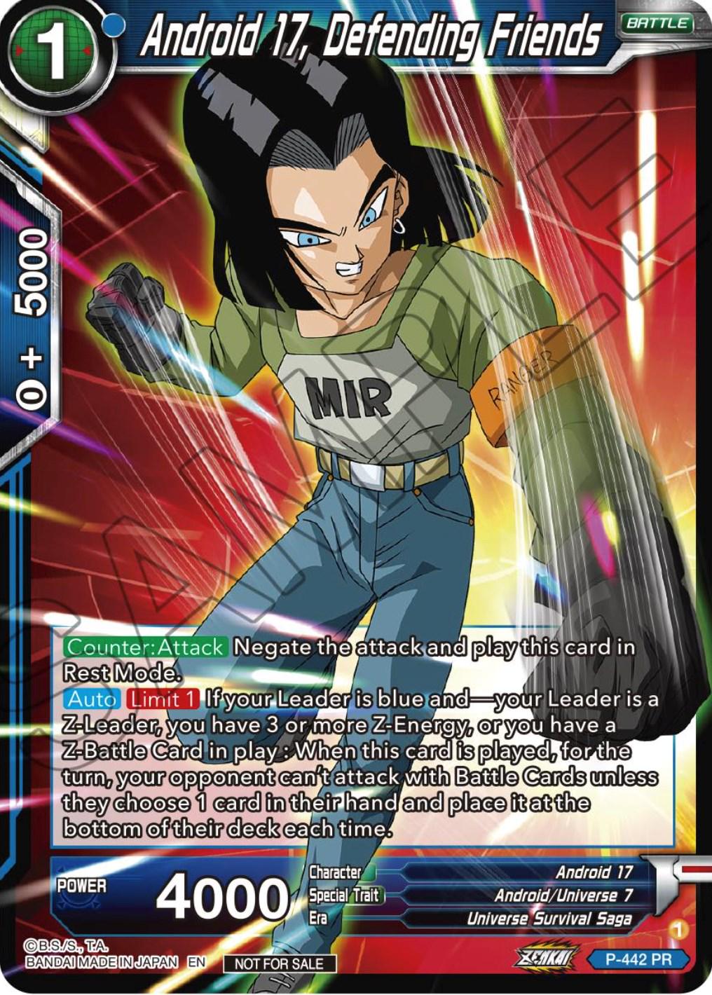 P Android 17 Android 17, Defending Friends P-442 Precios | Dragon Ball Super Divine ...