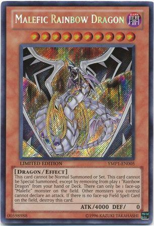 Malefic Rainbow Dragon YMP1-EN005 YuGiOh 3D Bonds Beyond Time Movie Pack