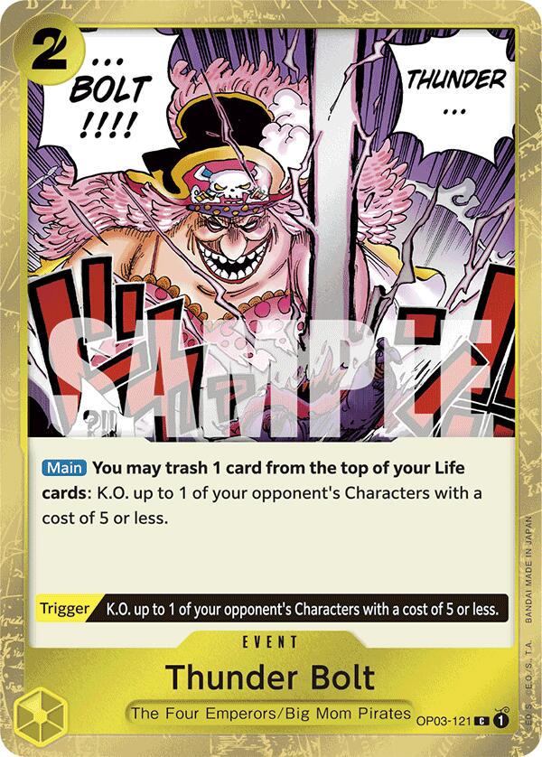 Thunder Bolt [Jolly Roger Foil] OP03-121 One Piece Premium Booster