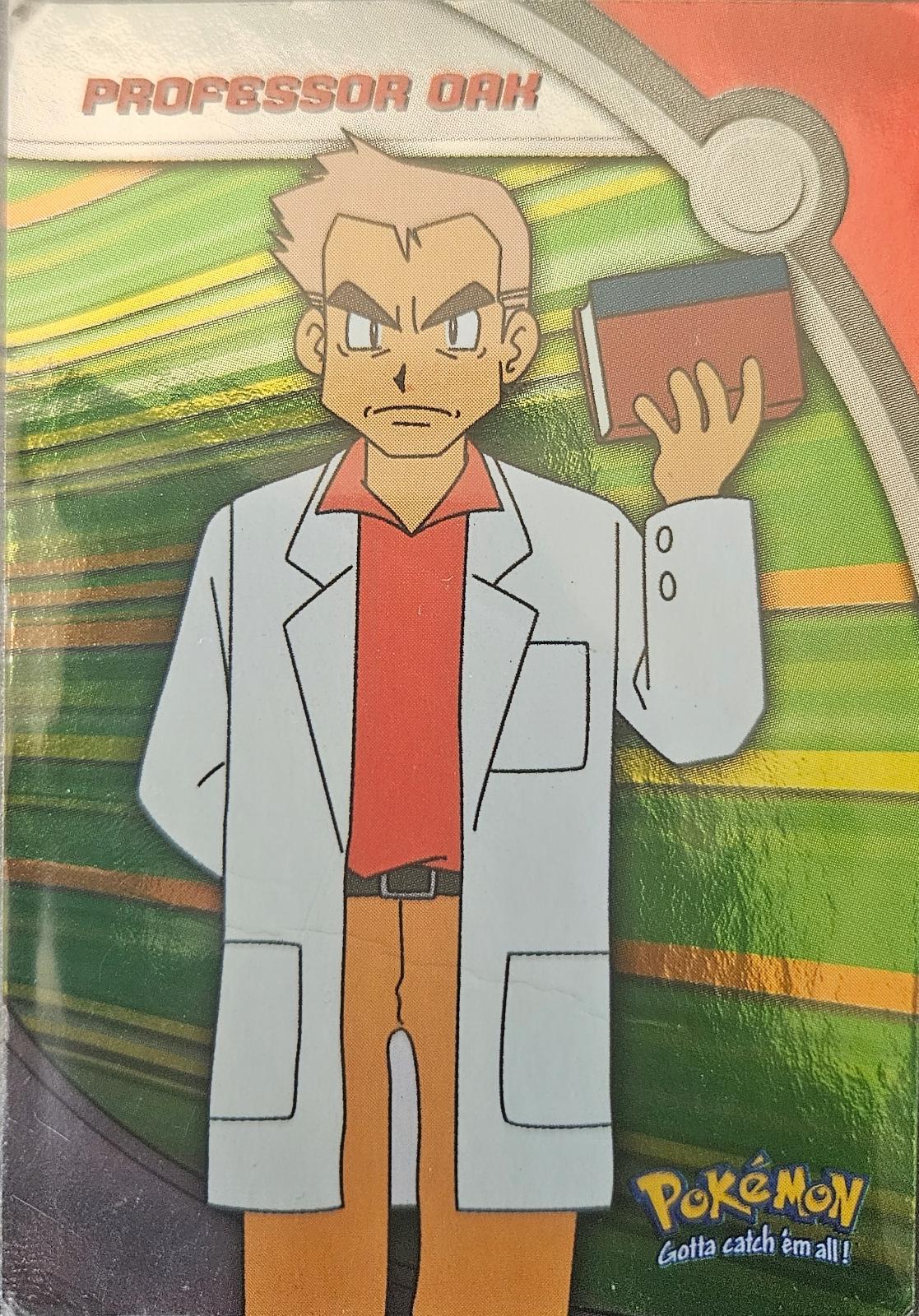 Professor Oak [Foil] #HV12 Pokemon 2000 Topps TV Heroes & Villians