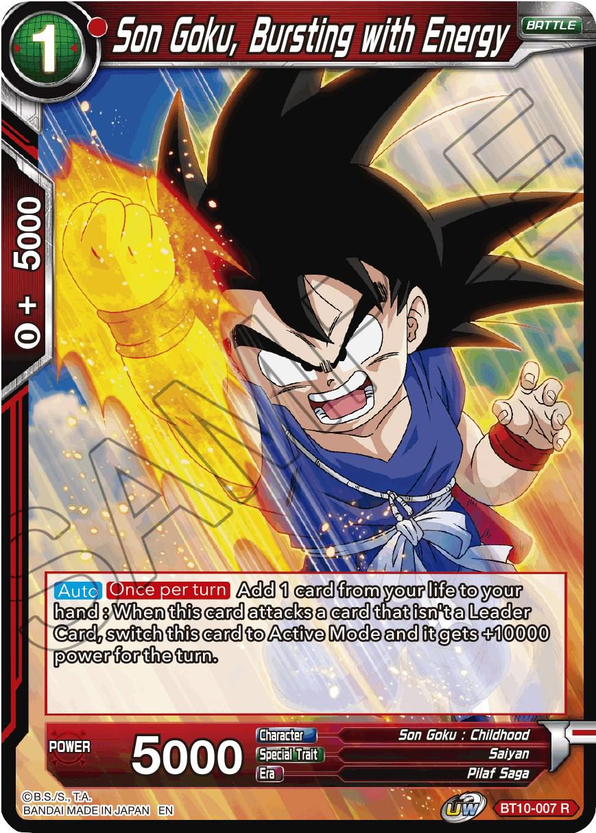 Son Goku, Bursting with Energy BT10-007 Dragon Ball Super Rise of the Unison Warrior