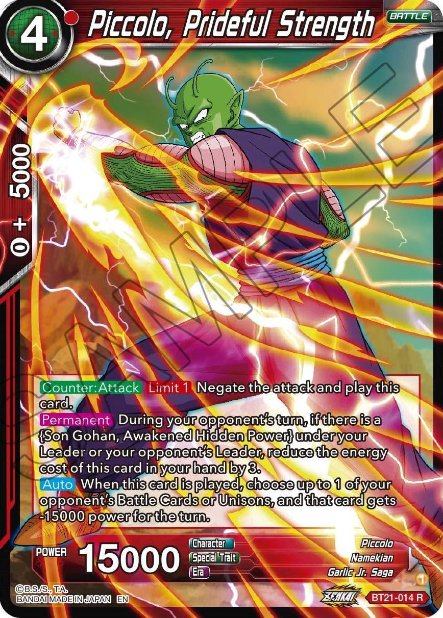 Piccolo, Prideful Strength [Foil] BT21-014 Dragon Ball Super Wild Resurgence