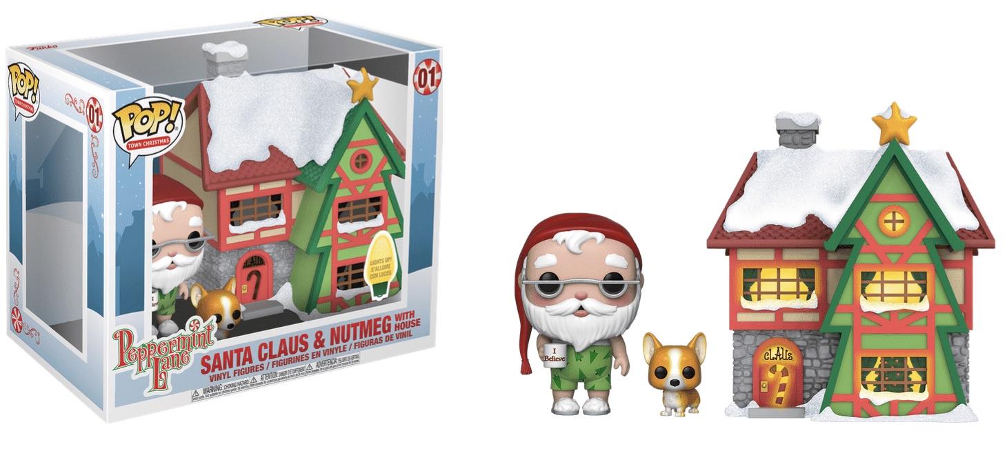 Santa Claus & Nutmeg With House #1 Funko POP Town Christmas