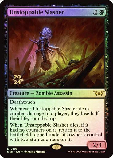 Unstoppable Slasher [Prerelease] #119 Magic Duskmourn: House of Horror