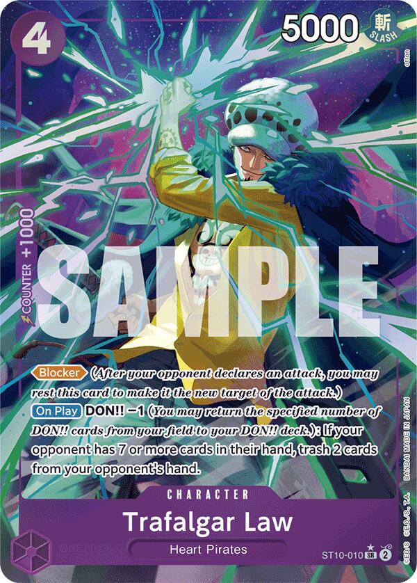 Trafalgar Law [Alternate Art PRB-01] ST10-010 One Piece Ultra Deck: The Three Captains