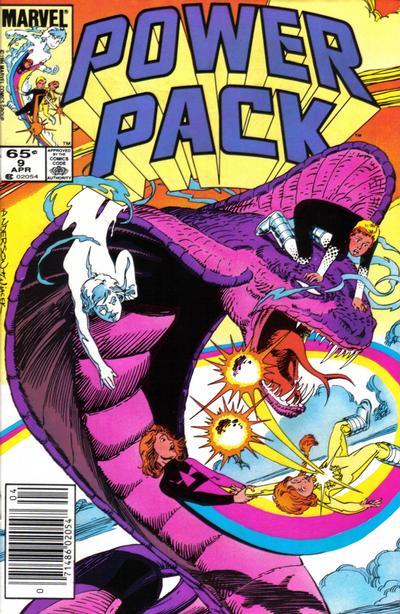 Power Pack [Newsstand] #9 (1985) Comic Books Power Pack