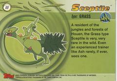 Card Back | Sceptile Pokemon 2003 Topps Advanced