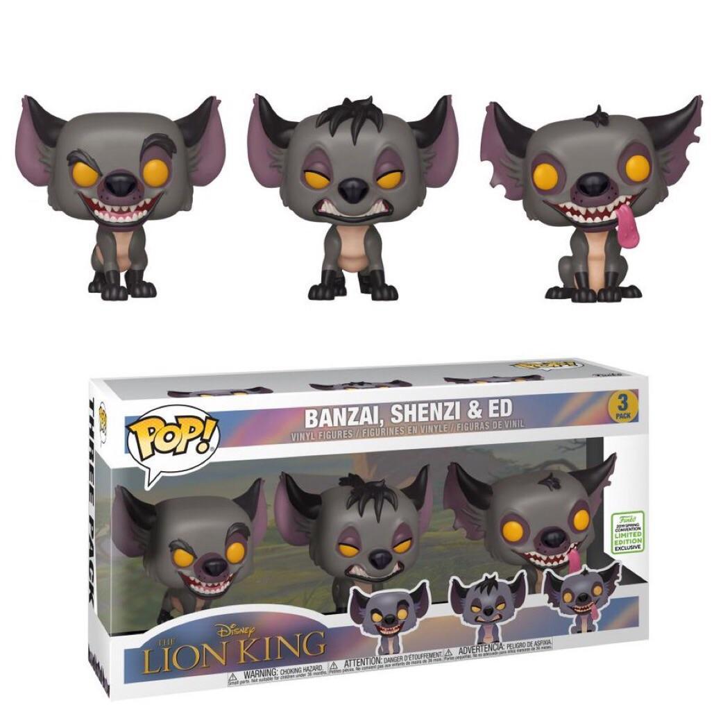 Hyenas - Banzai, Shenzi, Ed Funko POP Disney