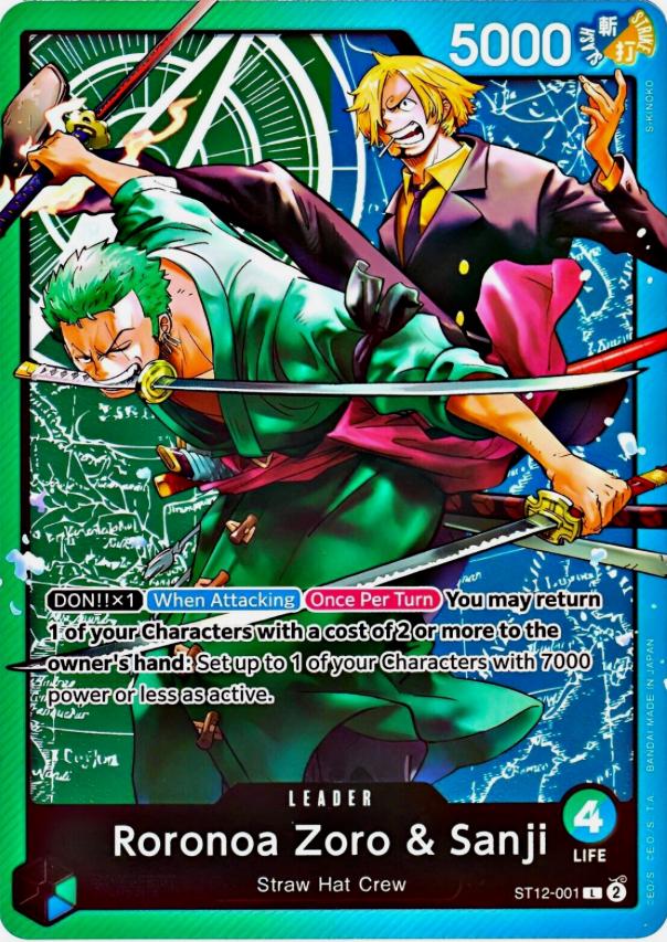 Roronoa Zoro & Sanji ST12-001 One Piece Starter Deck 12