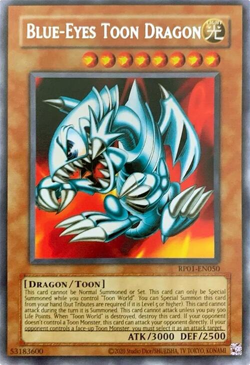 Blue-Eyes Toon Dragon RP01-EN050 YuGiOh Retro Pack 2024