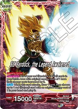 Bardock // SS Bardock, the Legend Awakened BT13-001 Dragon Ball Super Supreme Rivalry