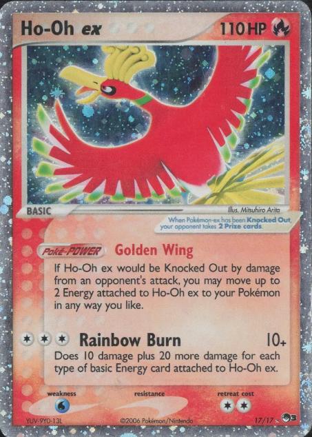 Ho-Oh EX #17 Pokemon POP Series 3