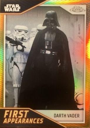 Darth Vader [Gold Refractor] #FA-1 Star Wars 2023 Topps Chrome First Appearance