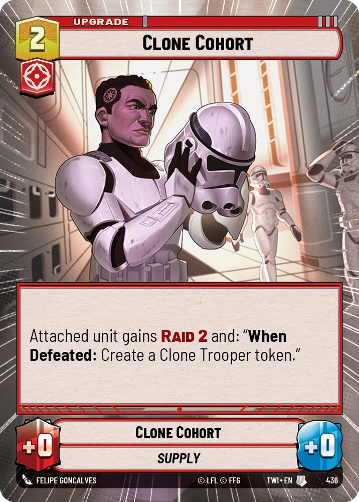 Clone Cohort [Hyperspace Foil] #436 Star Wars Unlimited: Twilight of the Republic