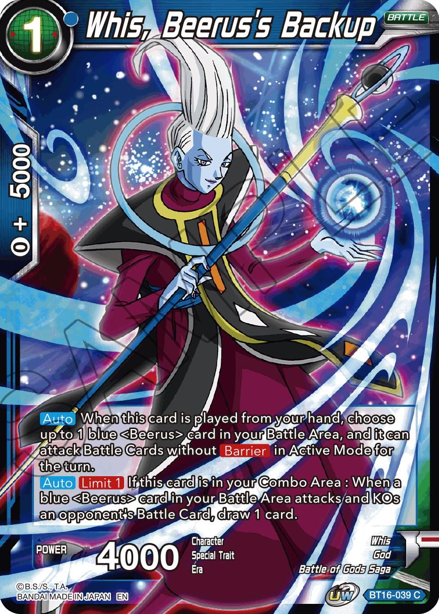 Whis, Beerus's Backup BT16-039 Dragon Ball Super Realm of the Gods