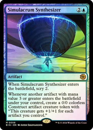 Simulacrum Synthesizer [Foil] #6 Magic The Big Score