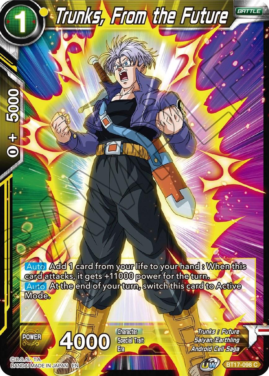 Trunks, From the Future BT17-098 Dragon Ball Super Ultimate Squad