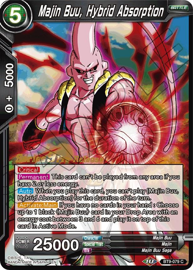 Majin Buu, Hybrid Absorption BT9-079 Dragon Ball Super Universal Onslaught: Pre-Release Promos