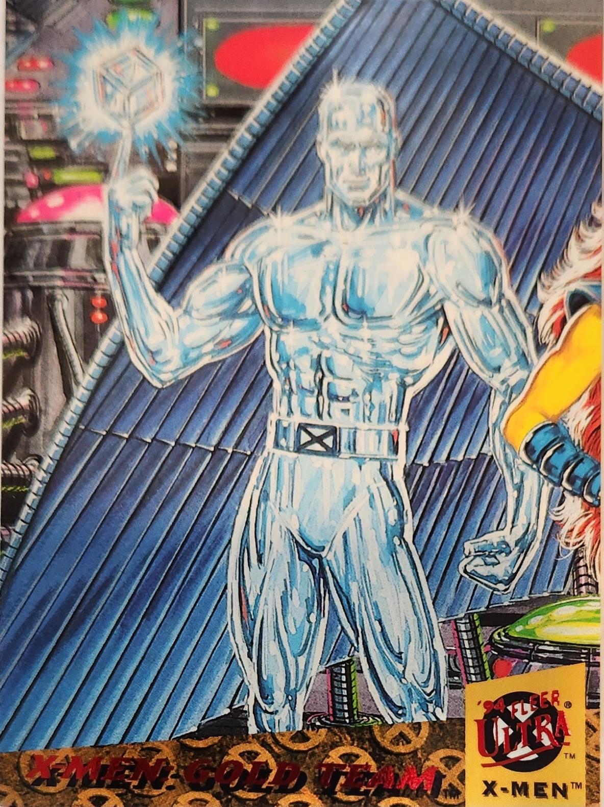 Iceman #4 Marvel 1994 Ultra X-Men Team Triptych