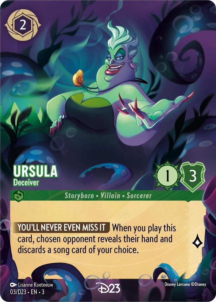 Ursula - Deceiver #3 Lorcana Promo