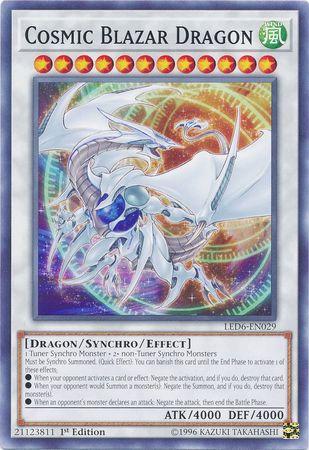 Cosmic Blazar Dragon [1st Edition] LED6-EN029 YuGiOh Legendary Duelists: Magical Hero