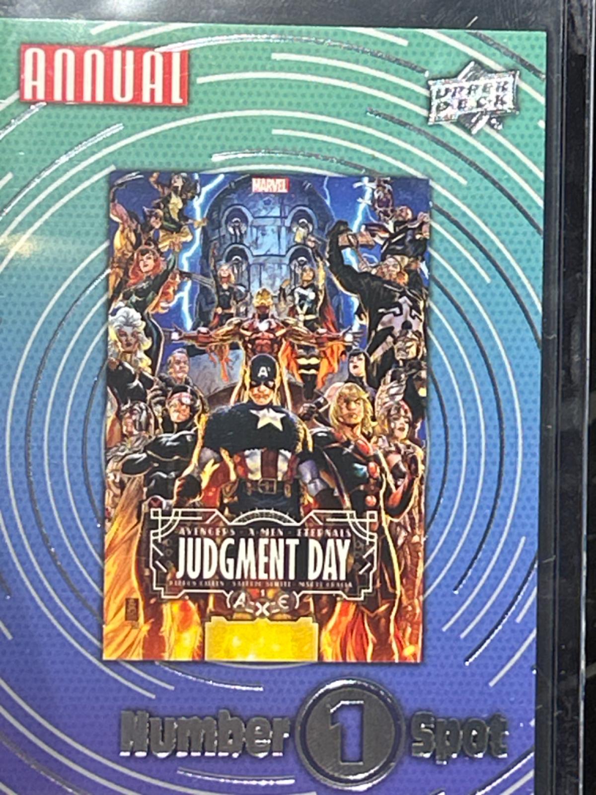 Judgment Day #N1S-11 Marvel 2022 Upper Deck Annual Number 1 Spot