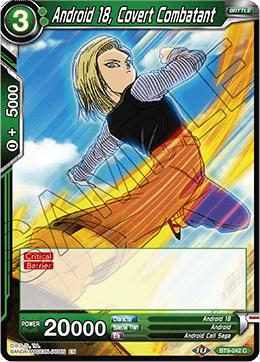 Android 18, Covert Combatant [Foil] BT9-042 Dragon Ball Super Universal Onslaught