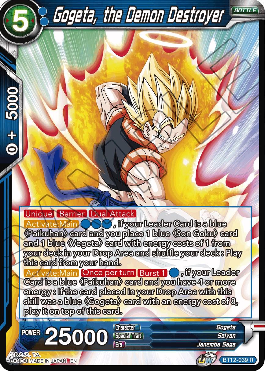 Gogeta, the Demon Destroyer BT12-039 Dragon Ball Super Vicious Rejuvenation