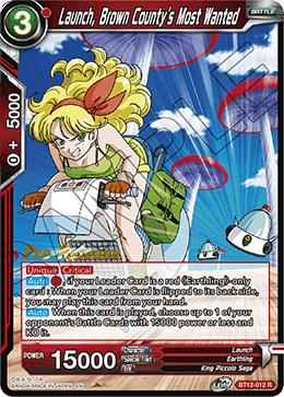 Launch, Brown County's Most Wanted BT12-012 Dragon Ball Super Vicious Rejuvenation