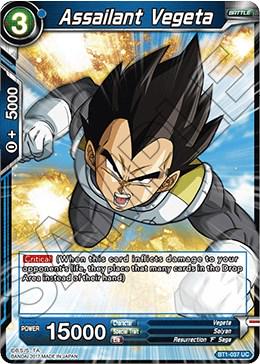 Assailant Vegeta BT1-037 Dragon Ball Super Galactic Battle