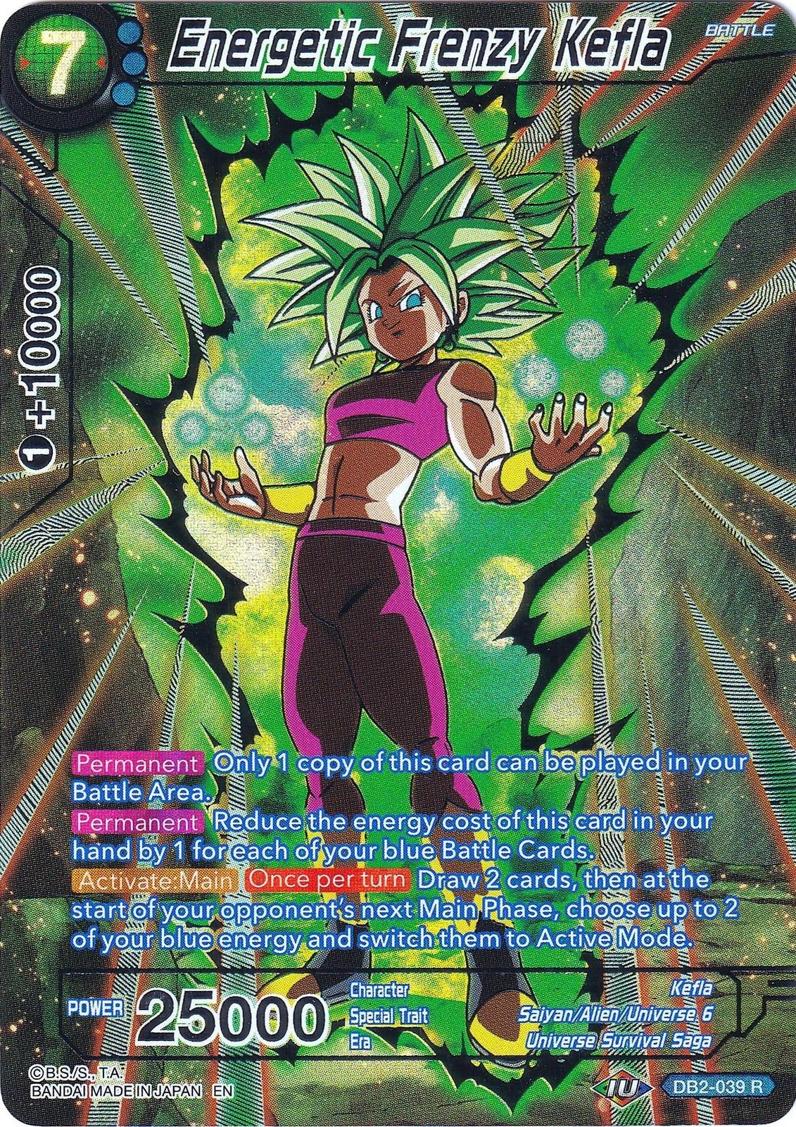 Energetic Frenzy Kefla [Foil] DB2-039 Dragon Ball Super Collector's Selection Vol.2