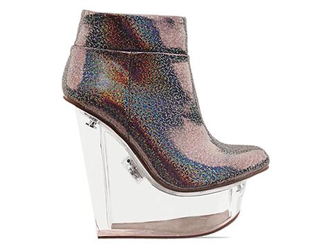 Jeffrey Campbell Icy Light in Pewter Flash Clear at Solestruck
